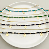Blade Heart Double Layer Bohemian Beaded Necklace